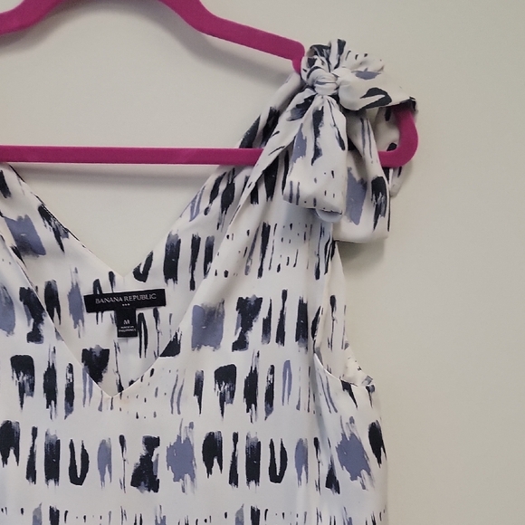 Banana Republic Monochrome Abstract Maxi Dress - Picture 4 of 10